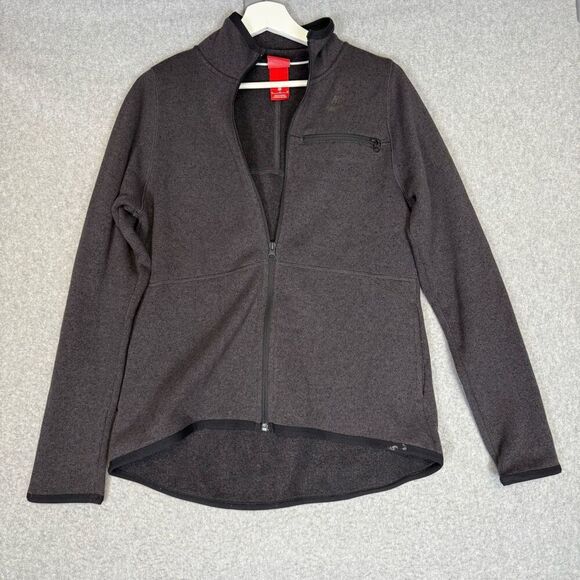 Nike Men's Medium Grey Fleece Lined Full Zip Jacket Coat - Picture 1 of 9
